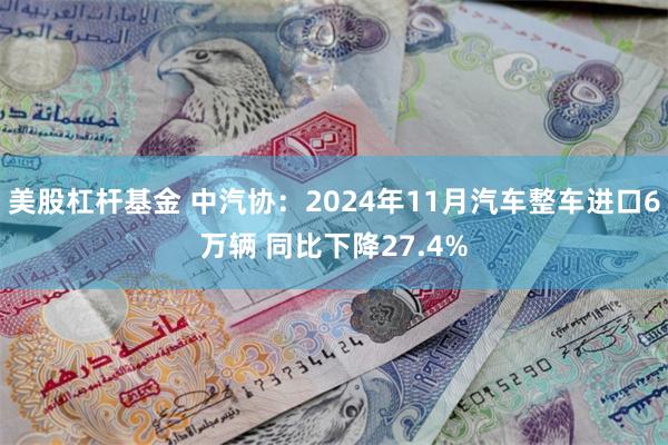 美股杠杆基金 中汽协：2024年11月汽车整车进口6万辆 同比下降27.4%